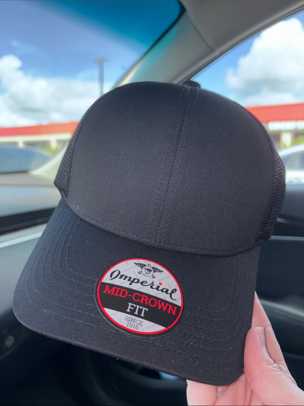 Imperial Black Snap Back Hat